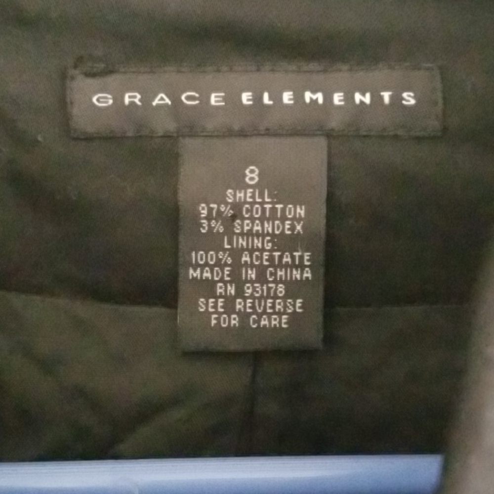 Grace Element Mini/Midi Jacket Sz 8 - image 6